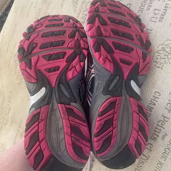 ASICS Women's Running Shoes - Black and Pink - Picture 3 of 5